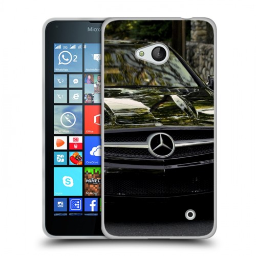 Дизайнерский пластиковый чехол для Microsoft Lumia 640 Mercedes