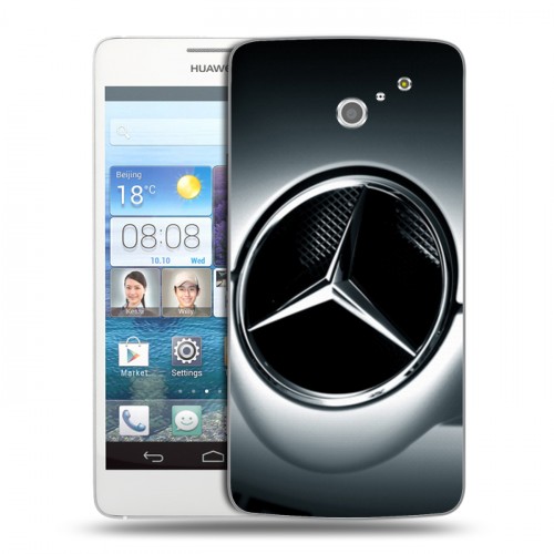 Дизайнерский пластиковый чехол для Huawei Ascend D2 Mercedes