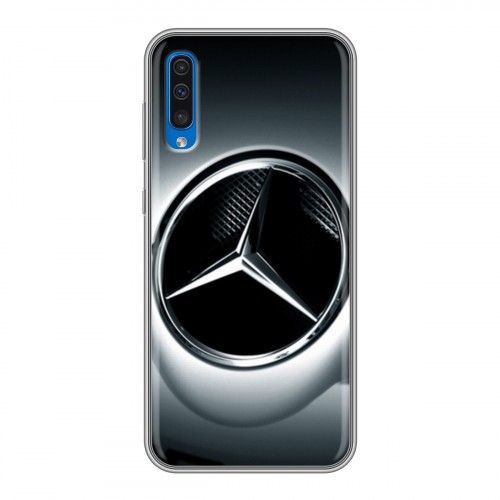 Дизайнерский силиконовый с усиленными углами чехол для Samsung Galaxy A50 Mercedes