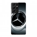 Дизайнерский пластиковый чехол для Samsung Galaxy S21 Ultra Mercedes
