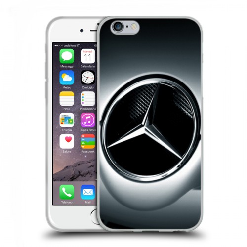 Дизайнерский пластиковый чехол для Iphone 6/6s Mercedes