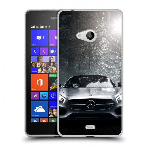 Дизайнерский пластиковый чехол для Microsoft Lumia 540 Mercedes