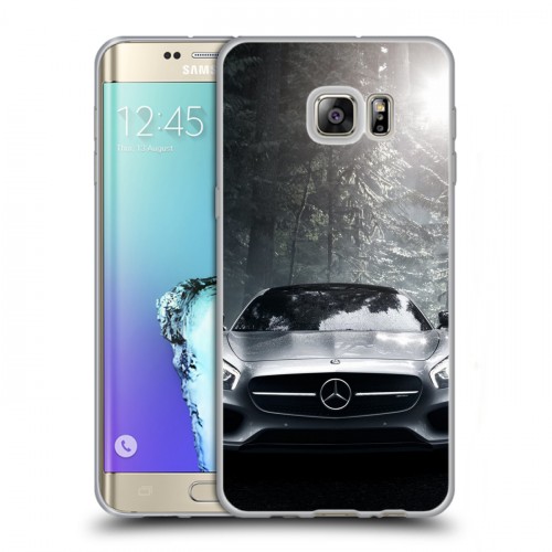 Дизайнерский пластиковый чехол для Samsung Galaxy S6 Edge Plus Mercedes