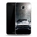 Дизайнерский пластиковый чехол для Samsung Galaxy C7 Mercedes