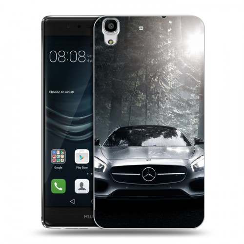 Дизайнерский пластиковый чехол для Huawei Y6II Mercedes