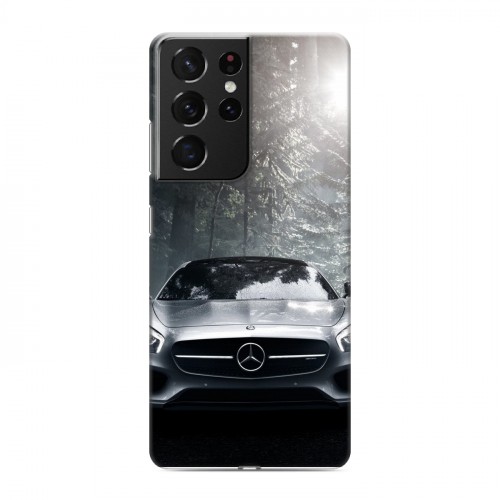 Дизайнерский пластиковый чехол для Samsung Galaxy S21 Ultra Mercedes