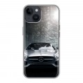 Дизайнерский пластиковый чехол для Iphone 14 Mercedes