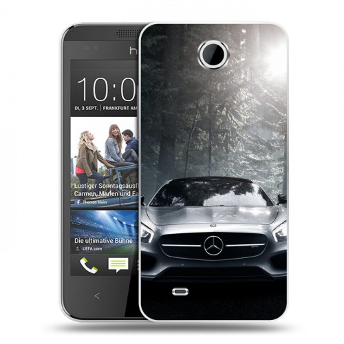 Дизайнерский пластиковый чехол для HTC Desire 300 Mercedes