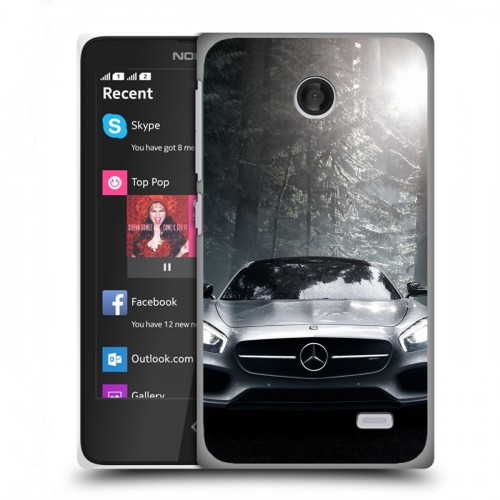 Дизайнерский пластиковый чехол для Nokia X Mercedes