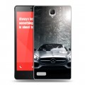 Дизайнерский силиконовый чехол для Xiaomi RedMi Note Mercedes