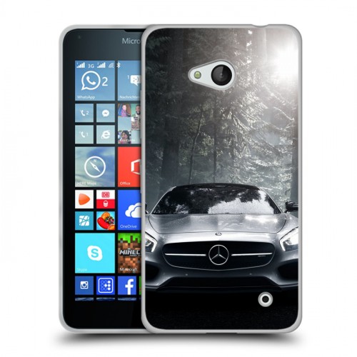 Дизайнерский пластиковый чехол для Microsoft Lumia 640 Mercedes