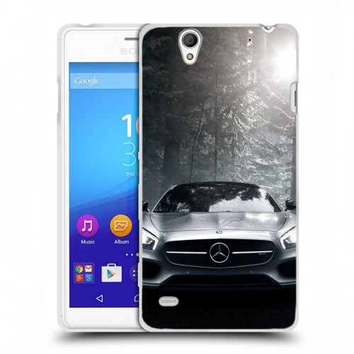 Дизайнерский пластиковый чехол для Sony Xperia C4 Mercedes