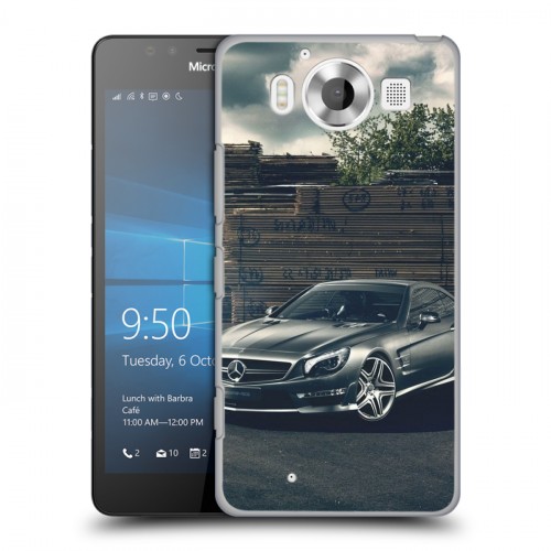 Дизайнерский пластиковый чехол для Microsoft Lumia 950 Mercedes