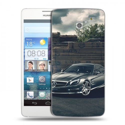 Дизайнерский пластиковый чехол для Huawei Ascend D2 Mercedes