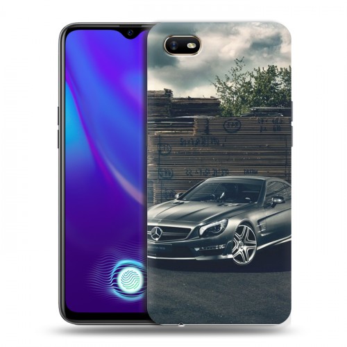 Дизайнерский силиконовый с усиленными углами чехол для OPPO A1k Mercedes