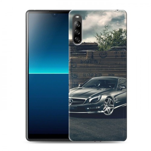 Дизайнерский силиконовый с усиленными углами чехол для Sony Xperia L4 Mercedes