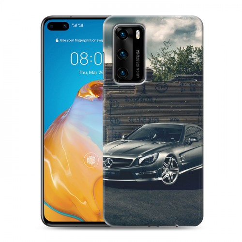 Дизайнерский силиконовый с усиленными углами чехол для Huawei P40 Mercedes