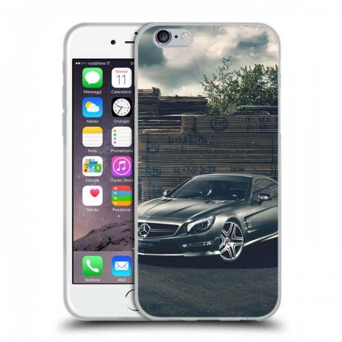 Дизайнерский пластиковый чехол для Iphone 6/6s Mercedes