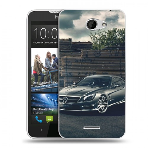 Дизайнерский пластиковый чехол для HTC Desire 516 Mercedes