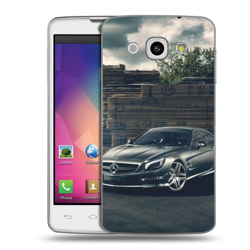 Дизайнерский пластиковый чехол для LG L60 Mercedes