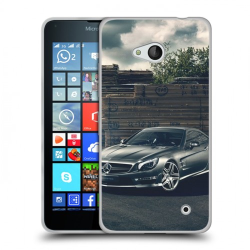 Дизайнерский пластиковый чехол для Microsoft Lumia 640 Mercedes