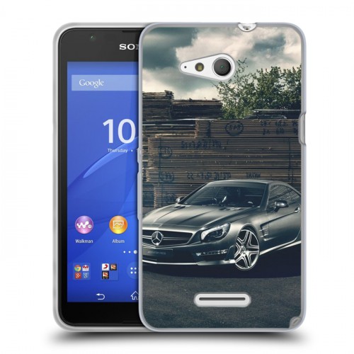 Дизайнерский пластиковый чехол для Sony Xperia E4g Mercedes