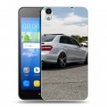 Дизайнерский пластиковый чехол для Huawei Y6 Mercedes