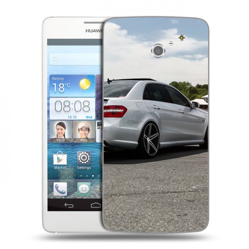 Дизайнерский пластиковый чехол для Huawei Ascend D2 Mercedes