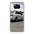 Дизайнерский силиконовый с усиленными углами чехол для Xiaomi Poco X3 Mercedes