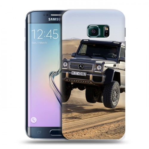 Дизайнерский пластиковый чехол для Samsung Galaxy S6 Edge Mercedes