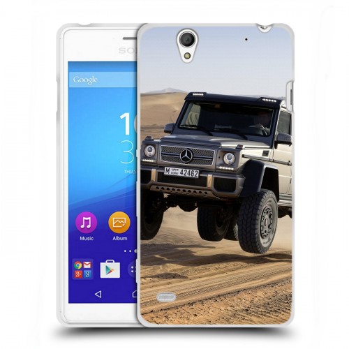 Дизайнерский пластиковый чехол для Sony Xperia C4 Mercedes