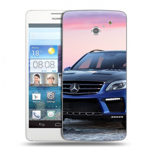 Дизайнерский пластиковый чехол для Huawei Ascend D2 Mercedes