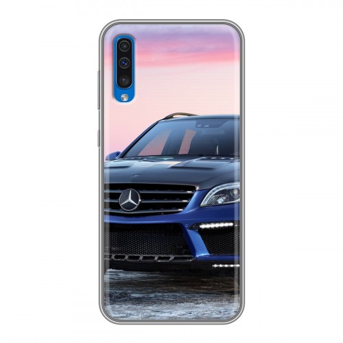 Дизайнерский силиконовый чехол для Samsung Galaxy A50 Mercedes