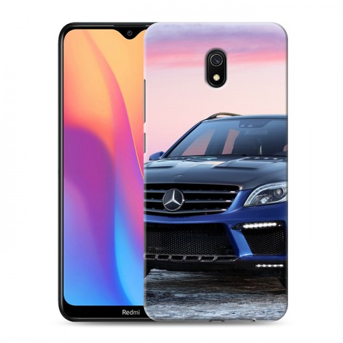 Дизайнерский силиконовый с усиленными углами чехол для Xiaomi RedMi 8A Mercedes