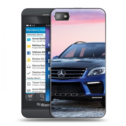 Дизайнерский пластиковый чехол для BlackBerry Z10 Mercedes