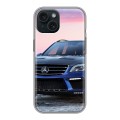 Дизайнерский силиконовый чехол для Iphone 15 Mercedes