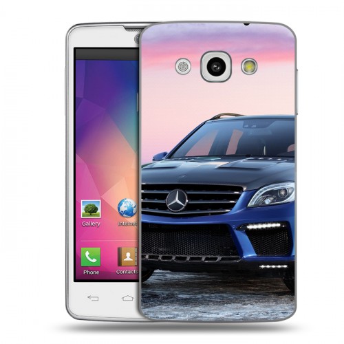 Дизайнерский пластиковый чехол для LG L60 Mercedes