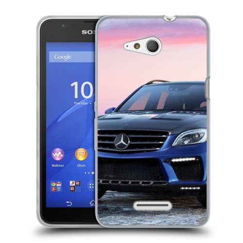 Дизайнерский пластиковый чехол для Sony Xperia E4g Mercedes