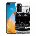 Дизайнерский силиконовый с усиленными углами чехол для Huawei P40 Mercedes