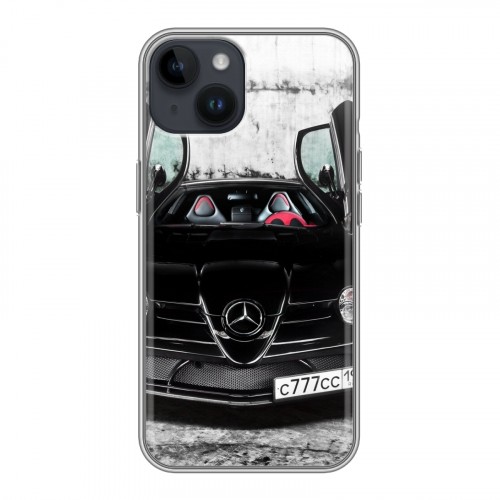 Дизайнерский пластиковый чехол для Iphone 14 Mercedes