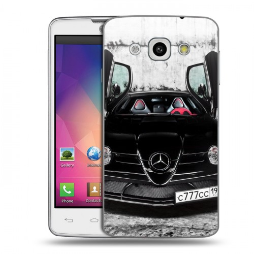 Дизайнерский пластиковый чехол для LG L60 Mercedes