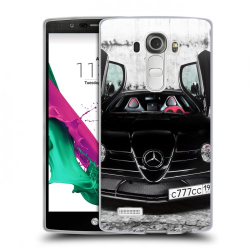 Дизайнерский пластиковый чехол для LG G4 Mercedes