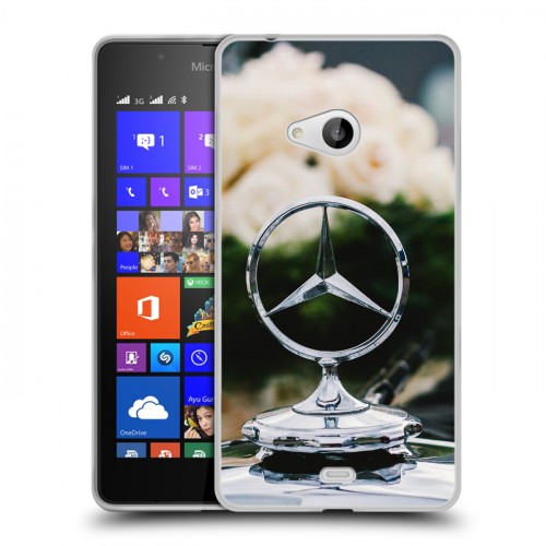 Дизайнерский пластиковый чехол для Microsoft Lumia 540 Mercedes