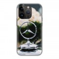 Дизайнерский силиконовый чехол для Iphone 14 Pro Mercedes