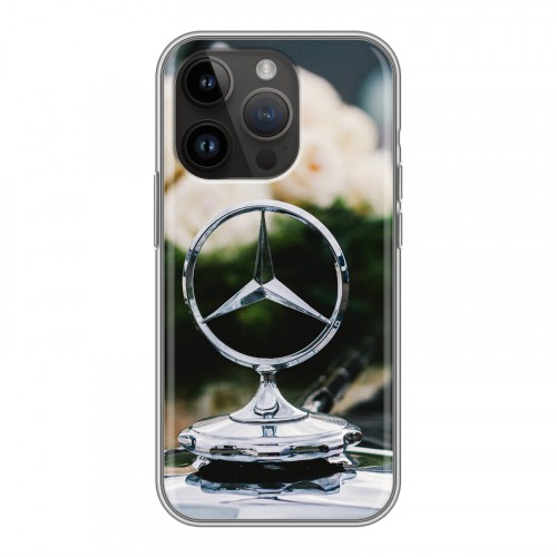 Дизайнерский силиконовый чехол для Iphone 14 Pro Mercedes