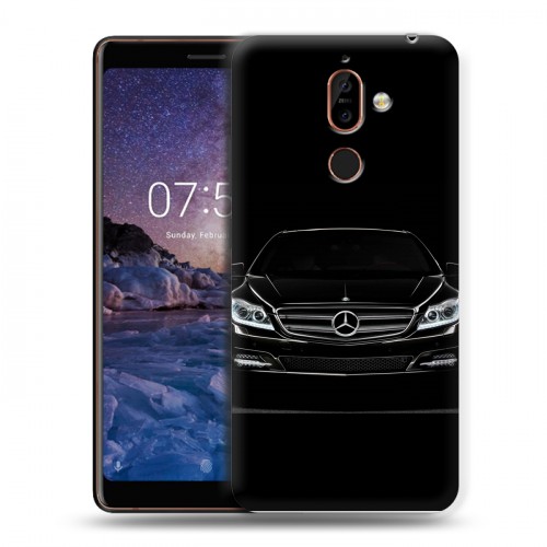 Дизайнерский пластиковый чехол для Nokia 7 Plus Mercedes