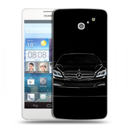 Дизайнерский пластиковый чехол для Huawei Ascend D2 Mercedes