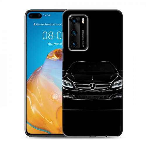 Дизайнерский силиконовый с усиленными углами чехол для Huawei P40 Mercedes