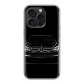 Дизайнерский силиконовый чехол для Iphone 15 Pro Mercedes