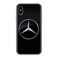 Дизайнерский силиконовый чехол для Iphone x10 Mercedes